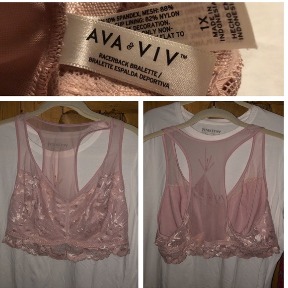 Ava & Viv Other - Plus Size Racerback Bralette - Ava & Viv, 1X